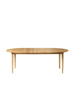 Unit10 C62E Bjørk - Spisebord m/2 tillægsplader - Eg- Spiseborde