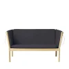 Erik Ole Jørgensen J148 - 2 pers. sofa - Eg - Dark Grey (28)- 2 Personers Sofa