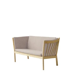 Erik Ole Jørgensen J148 - 2 pers. sofa - Eg - Light Grey (02)- 2 Personers Sofa