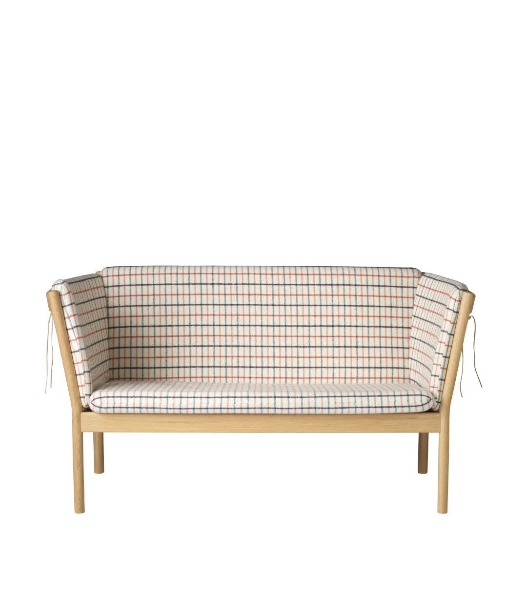 Erik Ole Jørgensen J148 - 2 pers. sofa - Eg - Red (14)- 2 Personers Sofa
