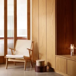 Poul M. Volther J53 - Lænestol - Eg - Beige- Lænestole