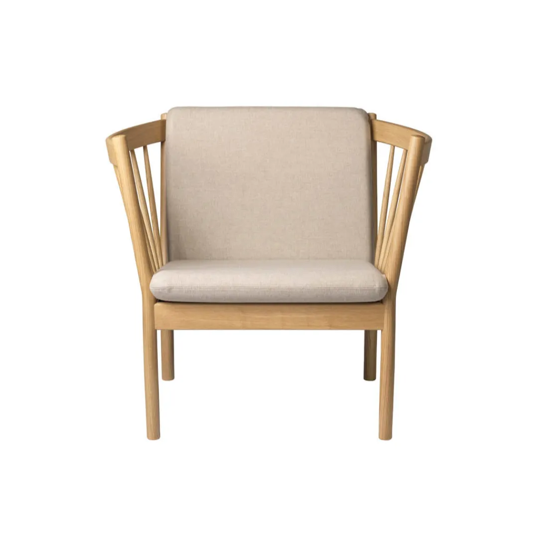 Erik Ole Jørgensen J146 - Lænestol - Eg - Beige (20)- Lænestole