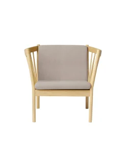 Erik Ole Jørgensen J146 - Lænestol - Eg - Beige (61)- Lænestole