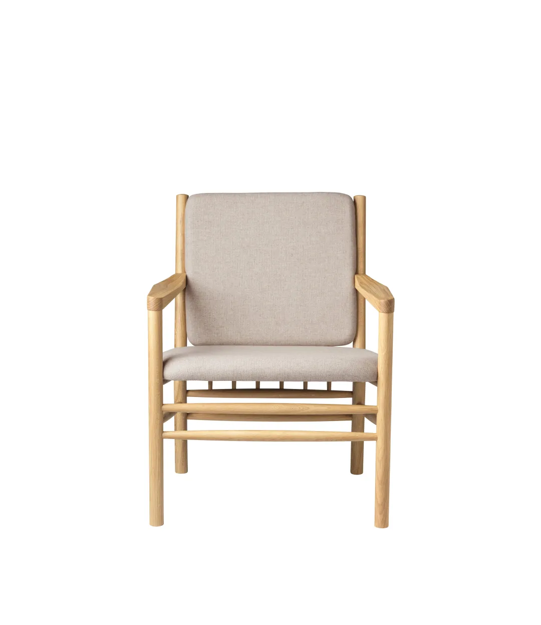 Erik Ole Jørgensen J147 - Lænestol - Eg - Beige (61)- Lænestole