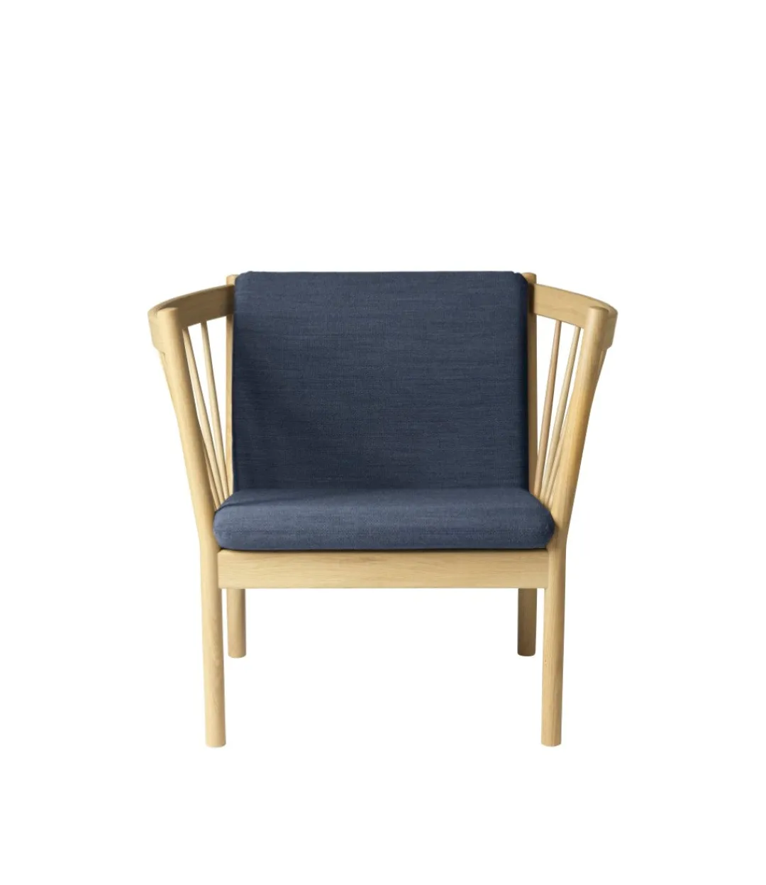 Erik Ole Jørgensen J146 - Lænestol - Eg - Dark Blue (4125)- Lænestole