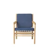 Erik Ole Jørgensen J147 - Lænestol - Eg - Dark Blue (36)- Lænestole