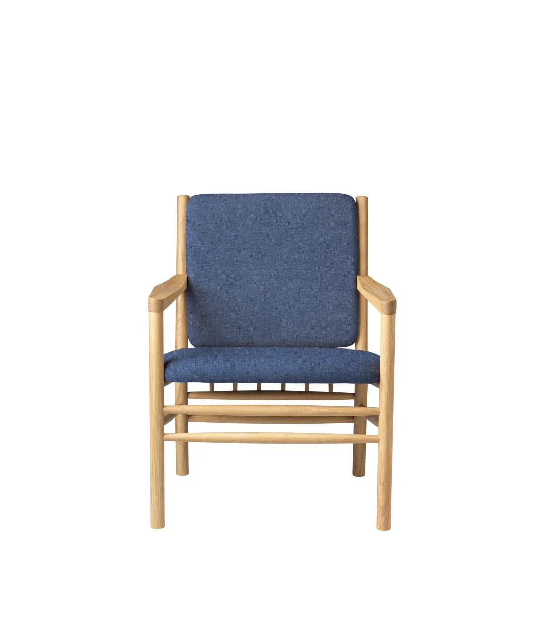 Erik Ole Jørgensen J147 - Lænestol - Eg - Dark Blue (36)- Lænestole