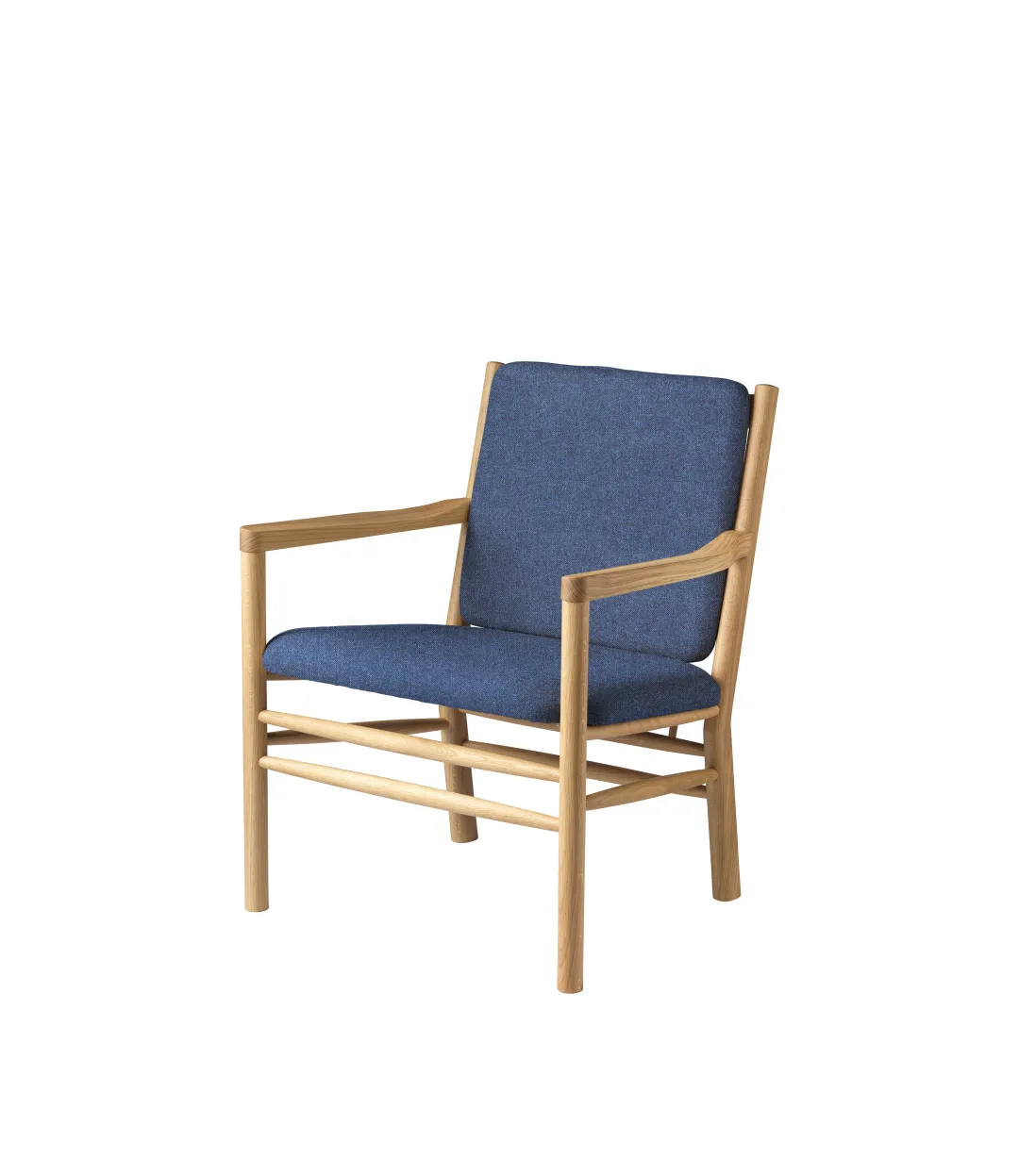 Erik Ole Jørgensen J147 - Lænestol - Eg - Dark Blue (36)- Lænestole