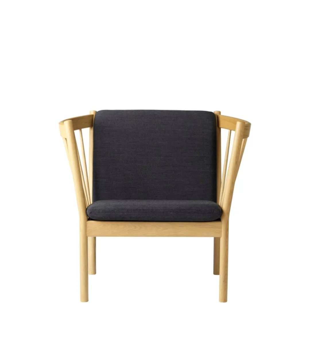 Erik Ole Jørgensen J146 - Lænestol - Eg - Dark Grey (4013)- Lænestole