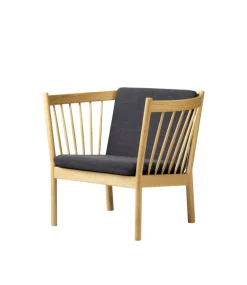 Erik Ole Jørgensen J146 - Lænestol - Eg - Dark Grey (4013)- Lænestole