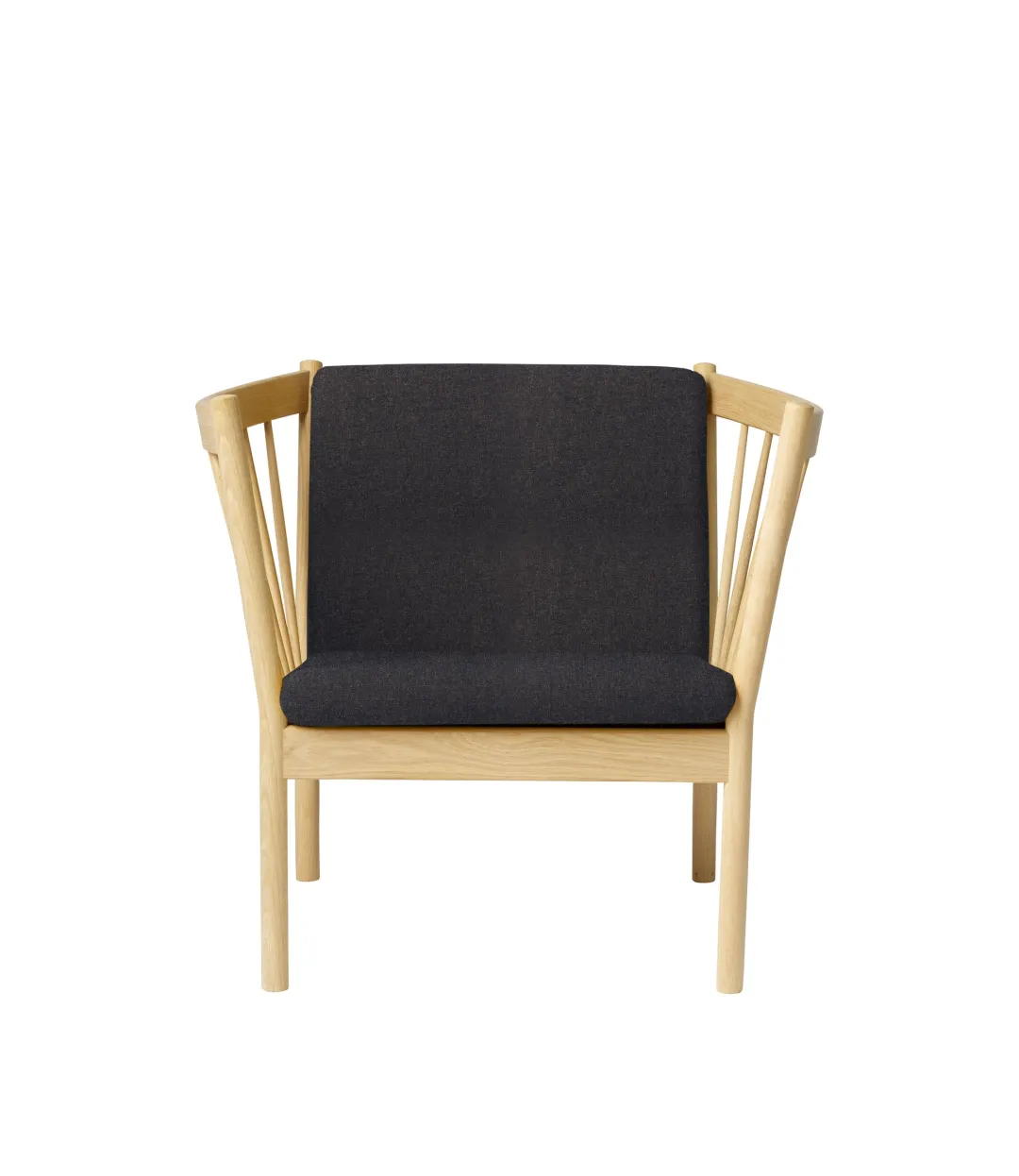 Erik Ole Jørgensen J146 - Lænestol - Eg - Dark Grey (28)- Lænestole