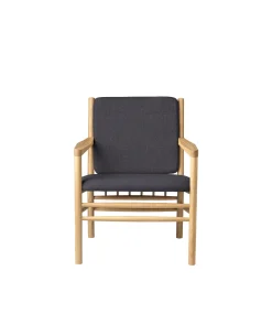 Erik Ole Jørgensen J147 - Lænestol - Eg - Dark Grey (28)- Lænestole