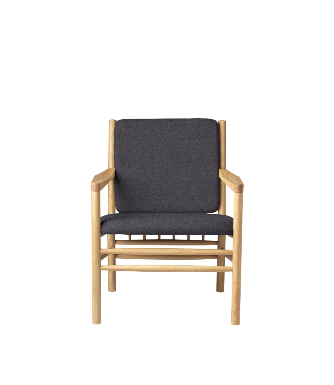 Erik Ole Jørgensen J147 - Lænestol - Eg - Dark Grey (28)- Lænestole