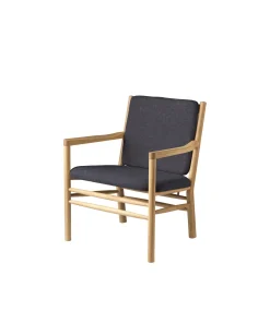 Erik Ole Jørgensen J147 - Lænestol - Eg - Dark Grey (28)- Lænestole