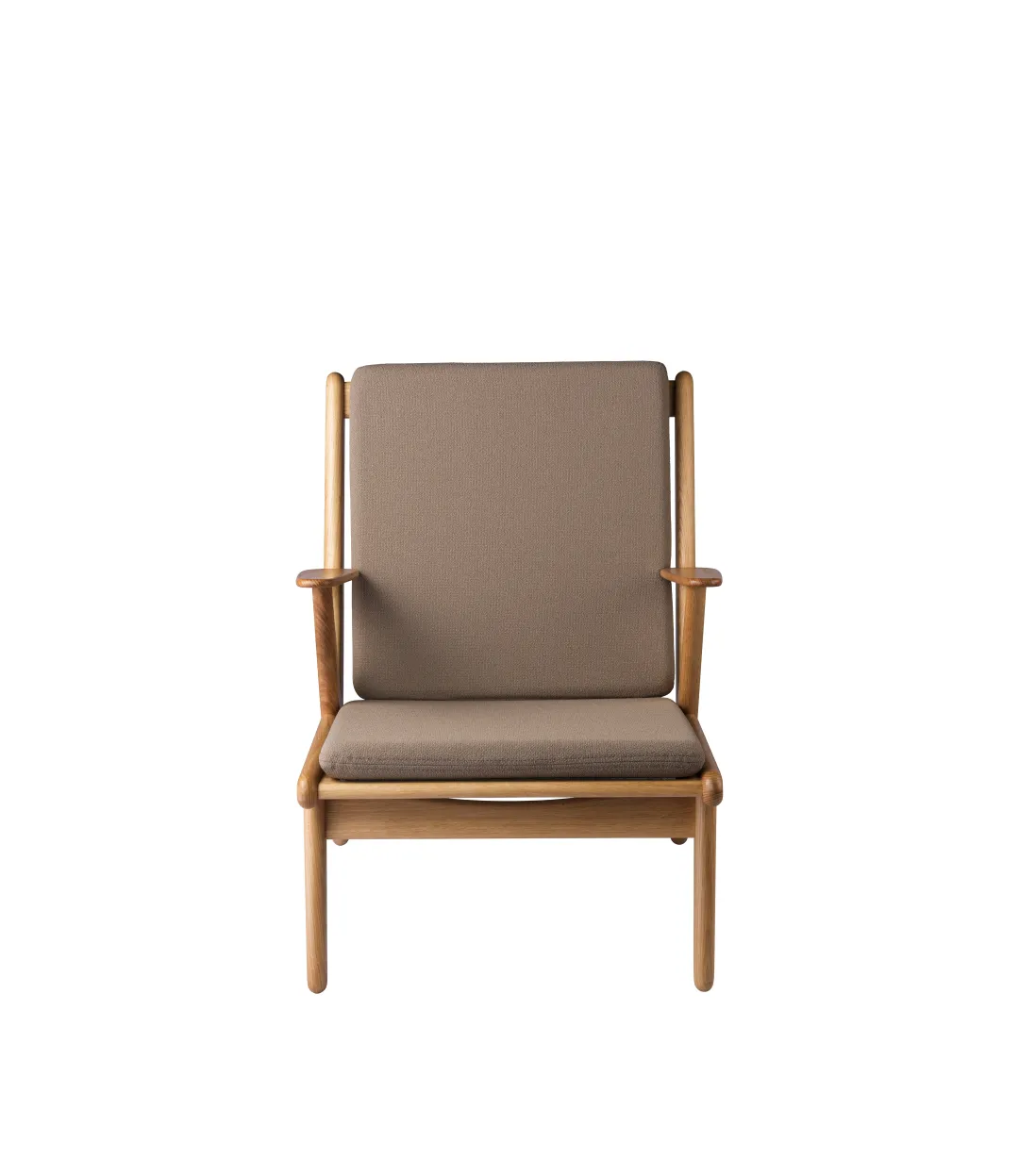Poul M. Volther J53 - Lænestol - Eg - Taupe- Lænestole