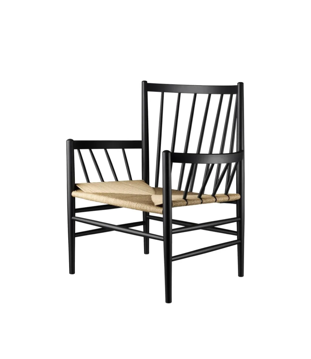 Jørgen Bækmark J82 - Loungestol - Bøg - Jet Black- Lænestole