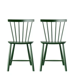 Poul M. Volther J46 - Stol - 2 stk - Bøg - Bottle Green- Spisebordsstole