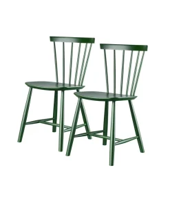 Poul M. Volther J46 - Stol - 2 stk - Bøg - Bottle Green- Spisebordsstole