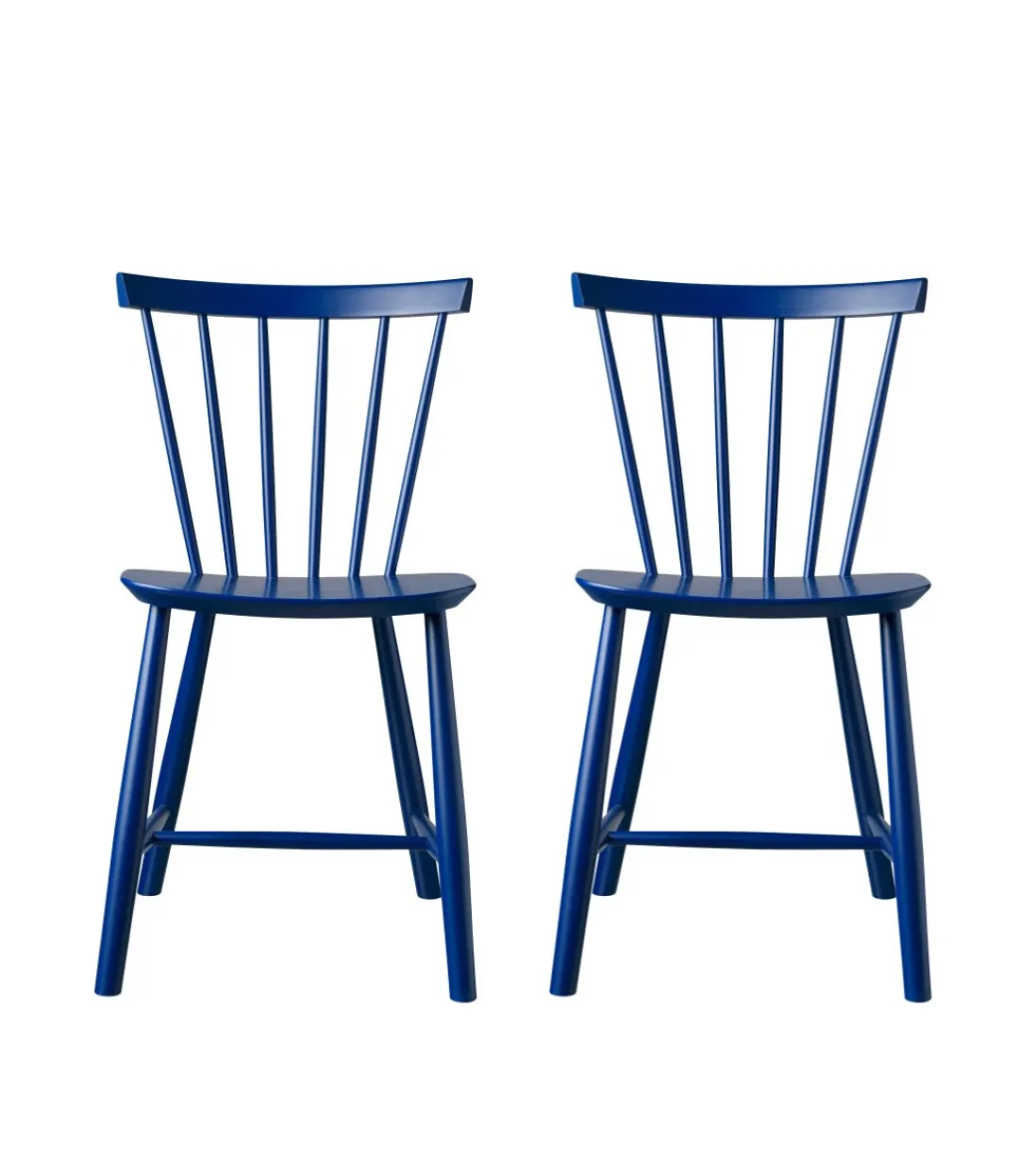 Poul M. Volther J46 - Stol - 2 stk - Bøg - Dark Blue- Spisebordsstole