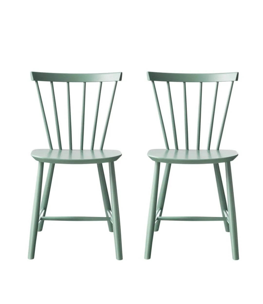 Poul M. Volther J46 - Stol - 2 stk - Bøg - Dusty Green- Spisebordsstole