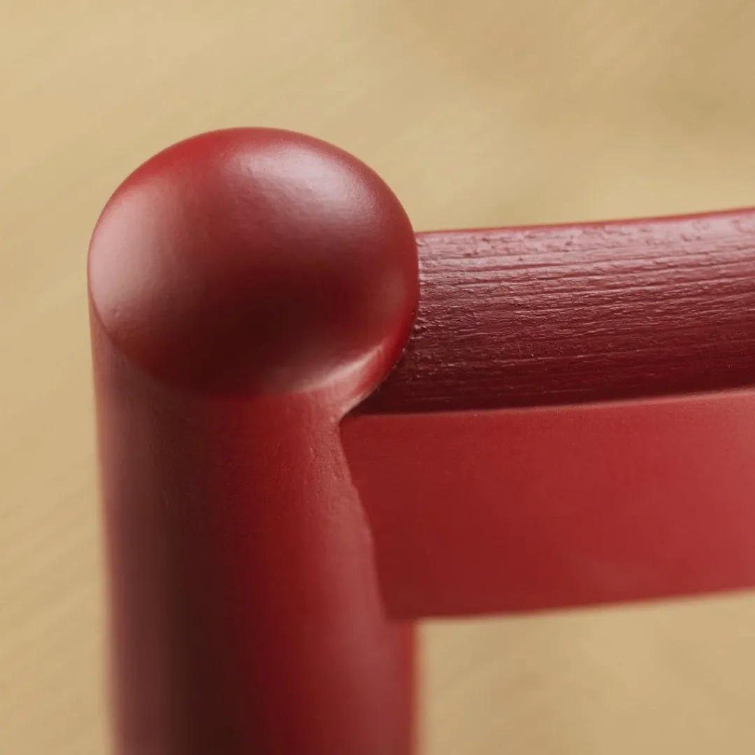 Jørgen Bækmark J80 - Stol - 2 stk - Bøg - Ruby Red- Spisebordsstole