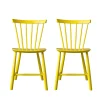 Poul M. Volther J46 - Stol - 2 stk - Bøg - Yellow- Spisebordsstole