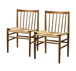 Jørgen Bækmark J80 - Stol - 2 stk - Røget Eg- Spisebordsstole