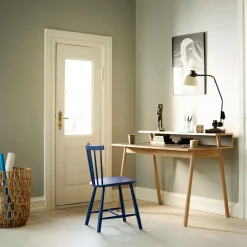 Poul M. Volther J46 - Stol - Bøg - Dark Blue- Spisebordsstole