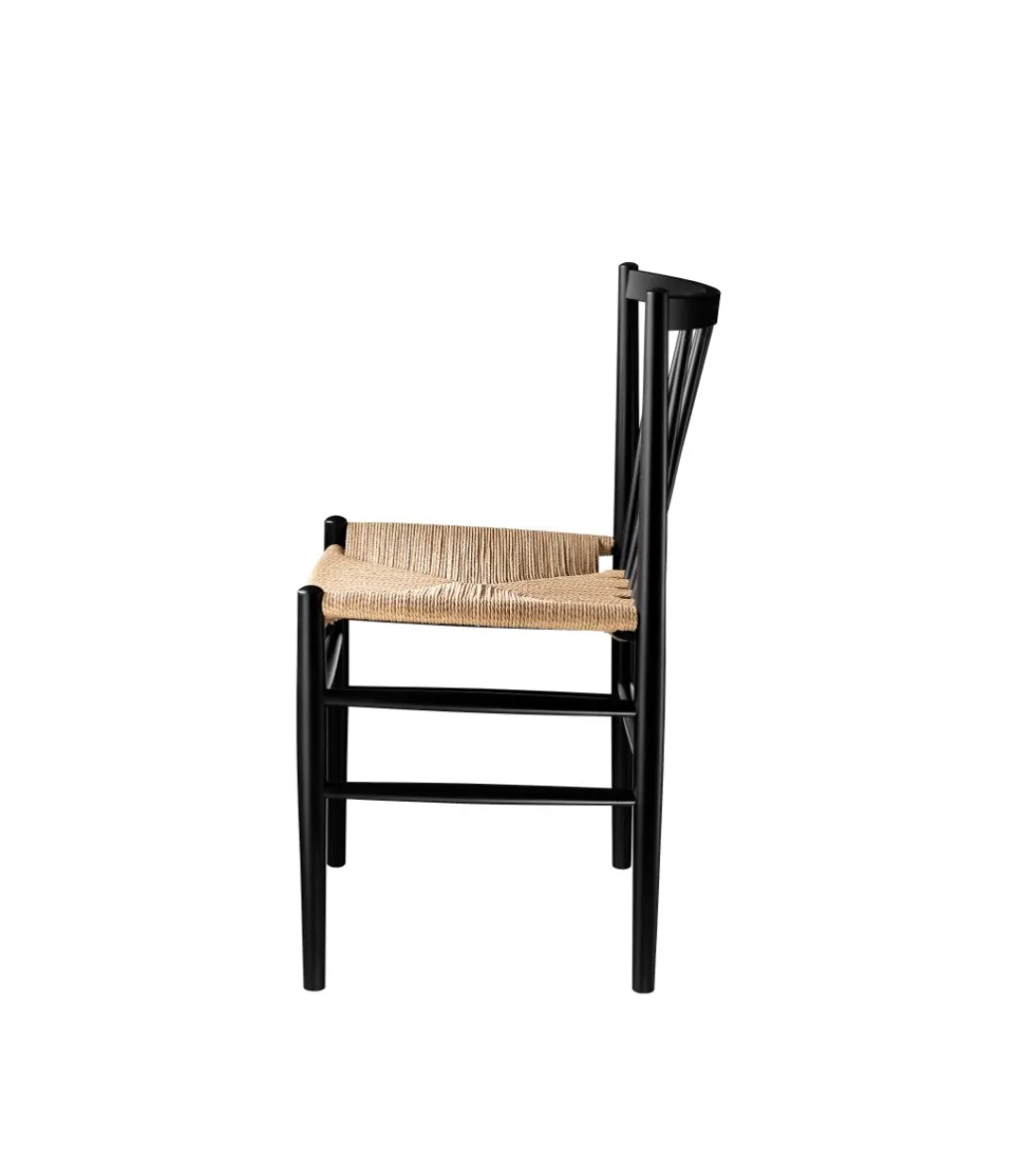 Jørgen Bækmark J80 - Stol - Bøg - Jet Black- Spisebordsstole