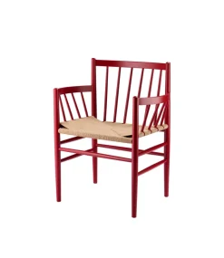 Jørgen Bækmark J81 - Stol - Bøg - Ruby Red- Spisebordsstole
