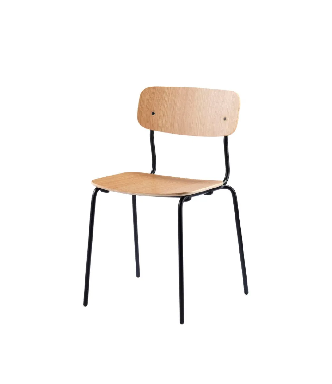 Jakob Thau J182 Holmen - Stabelstol - Stål - Eg - 4 stk.- Spisebordsstole