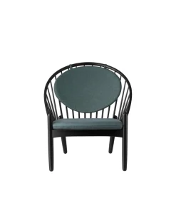 Poul M. Volther J166 Jørna - Stol - Jet Black - Green- Lænestole