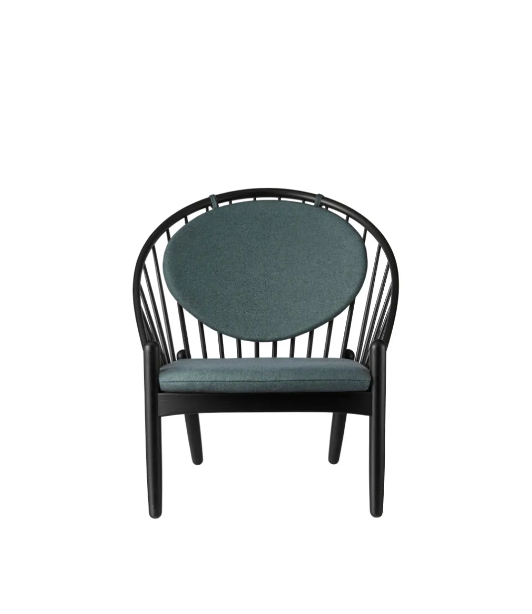 Poul M. Volther J166 Jørna - Stol - Jet Black - Green- Lænestole