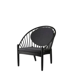 Poul M. Volther J166 Jørna - Stol - Jet Black - Dark Grey- Lænestole