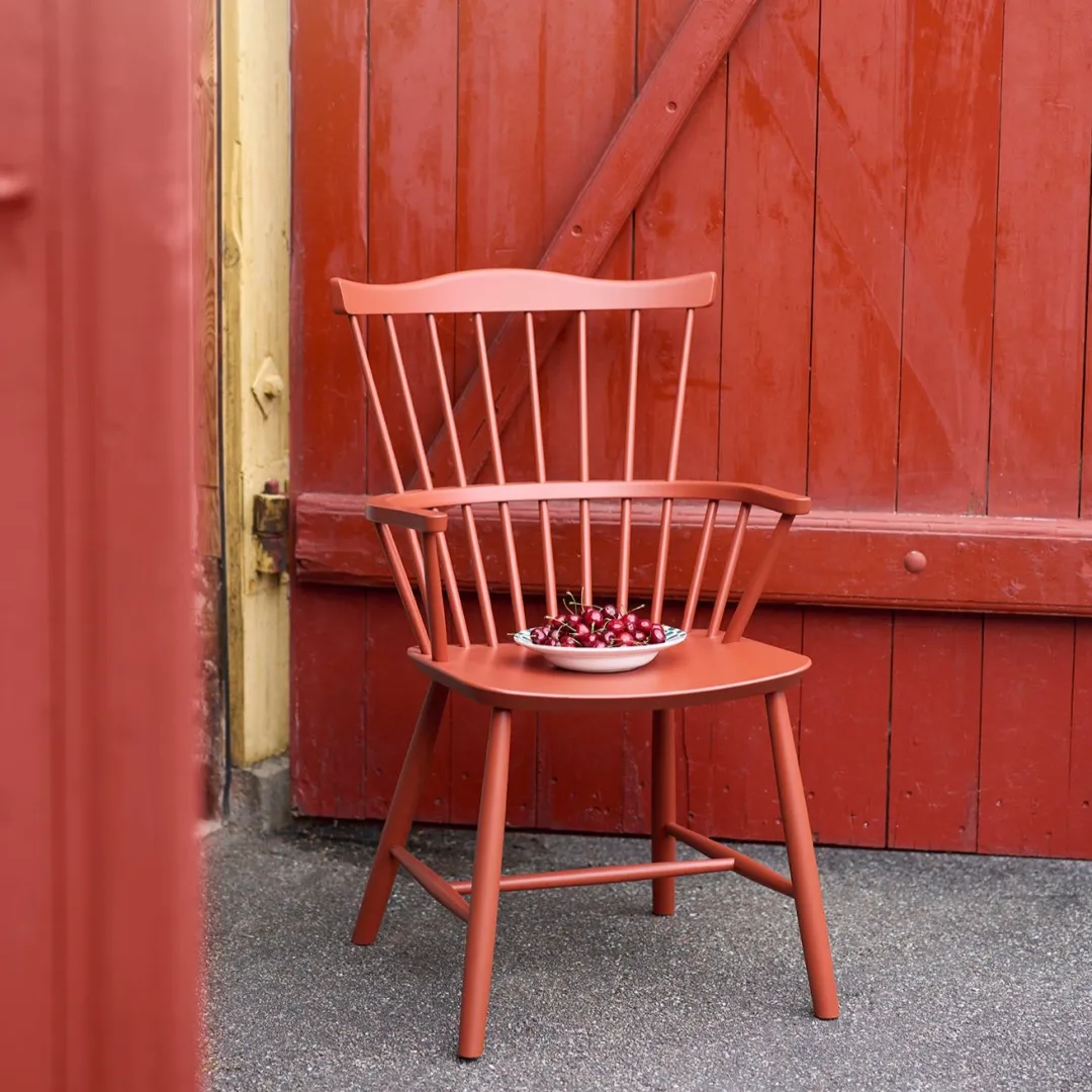 Børge Mogensen J52B - Stol - Bøg - Brick Red- Spisebordsstole