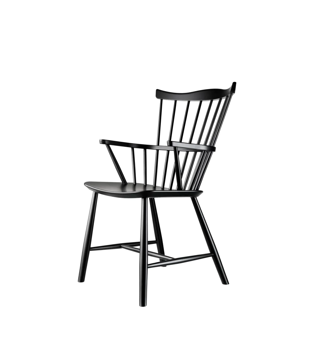 Børge Mogensen J52B - Stol - Bøg - Jet Black- Spisebordsstole