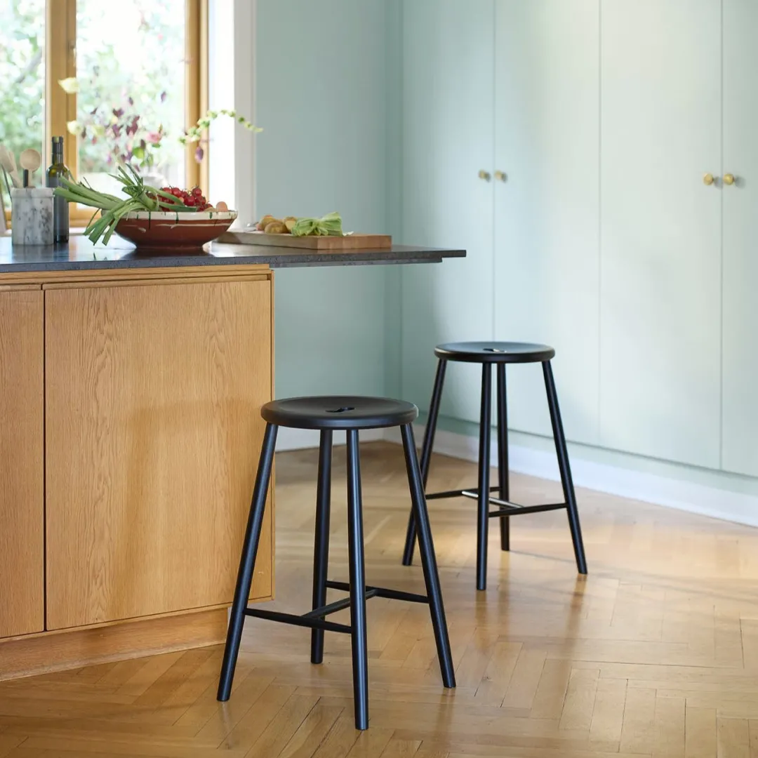 Børge Mogensen J27C - Counter - Bøg - Jet Black- Barstole