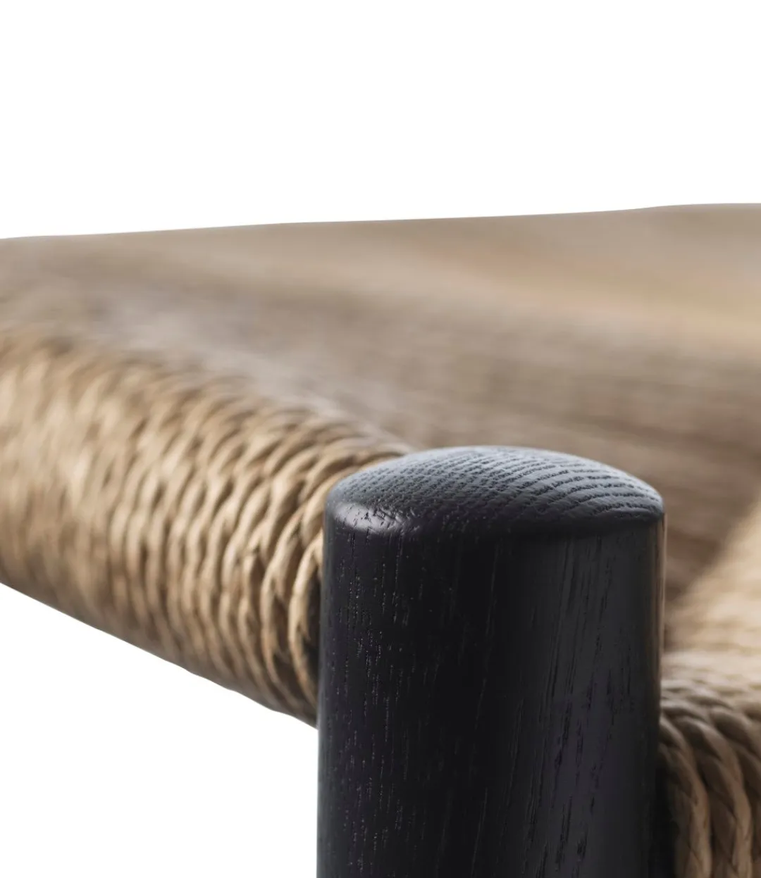 Jørgen Bækmark J164C - Counter firkantet - Eg - Jet Black- Barstole