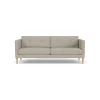 Unit10 L42 Firhøj - 2,5 pers. sofa - Eg - Light Grey (30)- 2,5 Personers Sofa