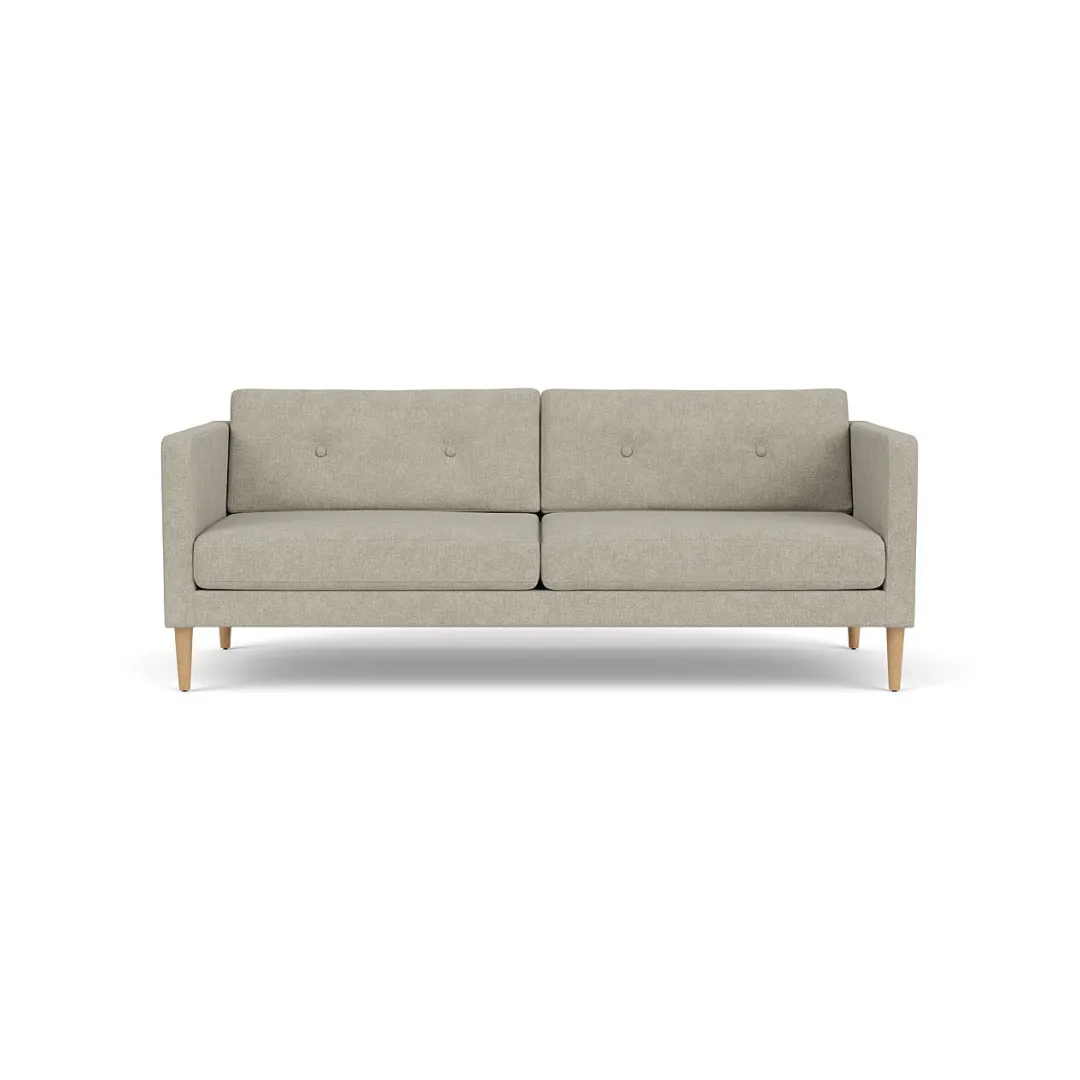 Unit10 L42 Firhøj - 2,5 pers. sofa - Eg - Light Grey (30)- 2,5 Personers Sofa