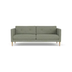 Unit10 L42 Firhøj - 2,5 pers. sofa - Eg - Green-Melange- 2,5 Personers Sofa
