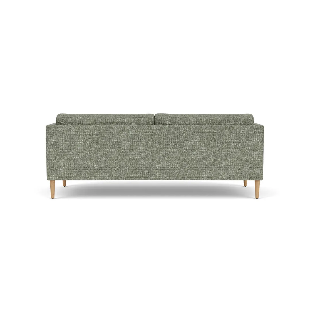 Unit10 L42 Firhøj - 2,5 pers. sofa - Eg - Green-Melange- 2,5 Personers Sofa