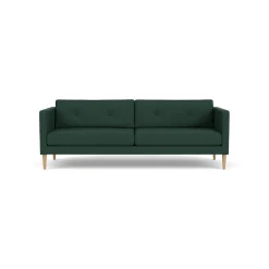 Unit10 L42 Firhøj - 3 pers. sofa - Eg - Green (32)- 3 Personers Sofa