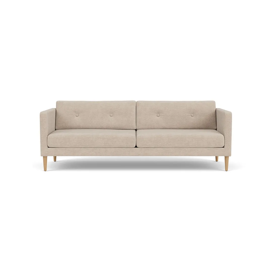 Unit10 L42 Firhøj - 3 pers. sofa - Eg - Beige (213)- 3 Personers Sofa