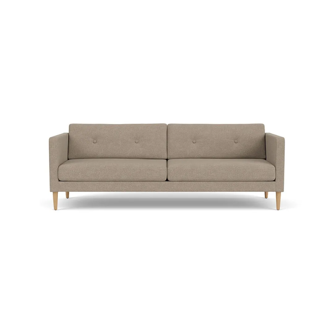 Unit10 L42 Firhøj - 3 pers. sofa - Eg - Light Grey (02)- 3 Personers Sofa