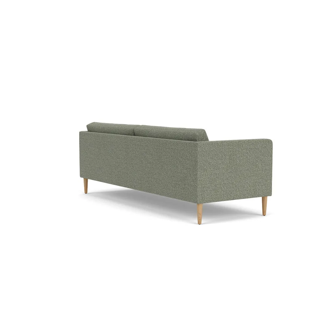 Unit10 L42 Firhøj - 3 pers. sofa - Eg - Green-Melange(56)- 3 Personers Sofa
