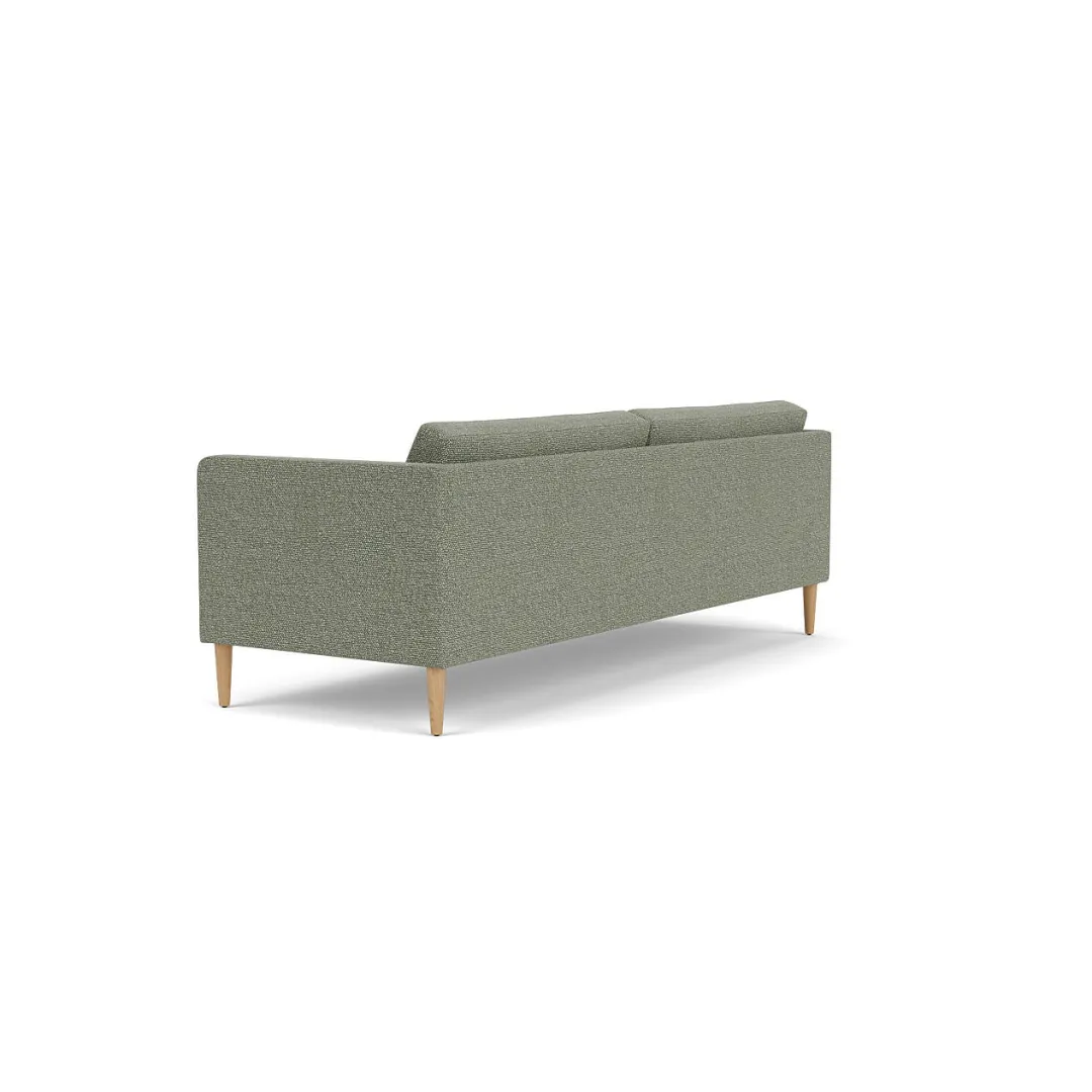 Unit10 L42 Firhøj - 3 pers. sofa - Eg - Green-Melange(56)- 3 Personers Sofa