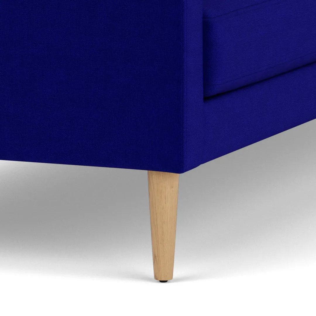 Unit10 L42 Firhøj - 2,5 pers. sofa - Eg - Blue (43)- 2,5 Personers Sofa