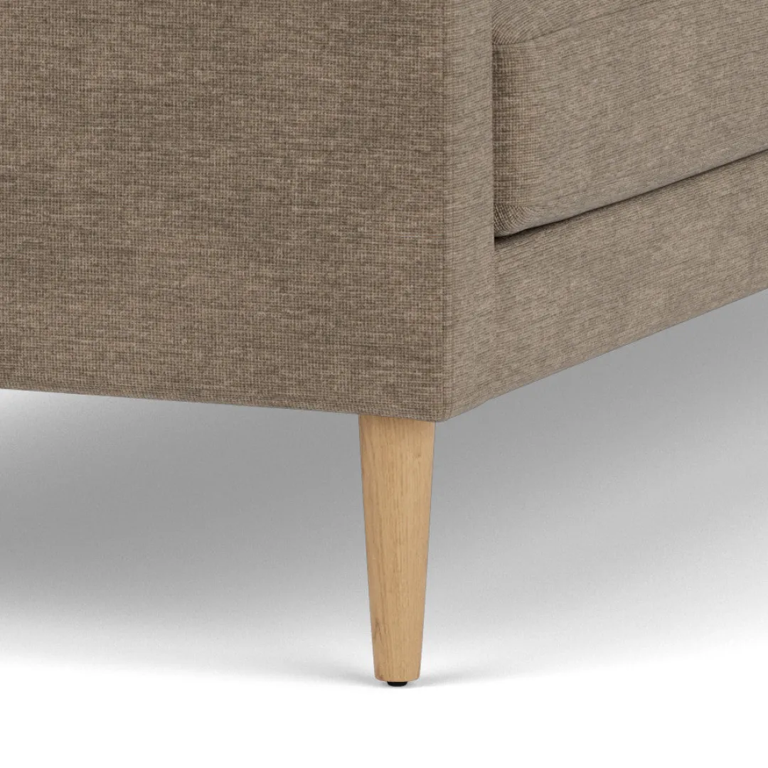 Unit10 L42 Firhøj - 2,5 pers. sofa - Eg - Taupe (233)- 2,5 Personers Sofa