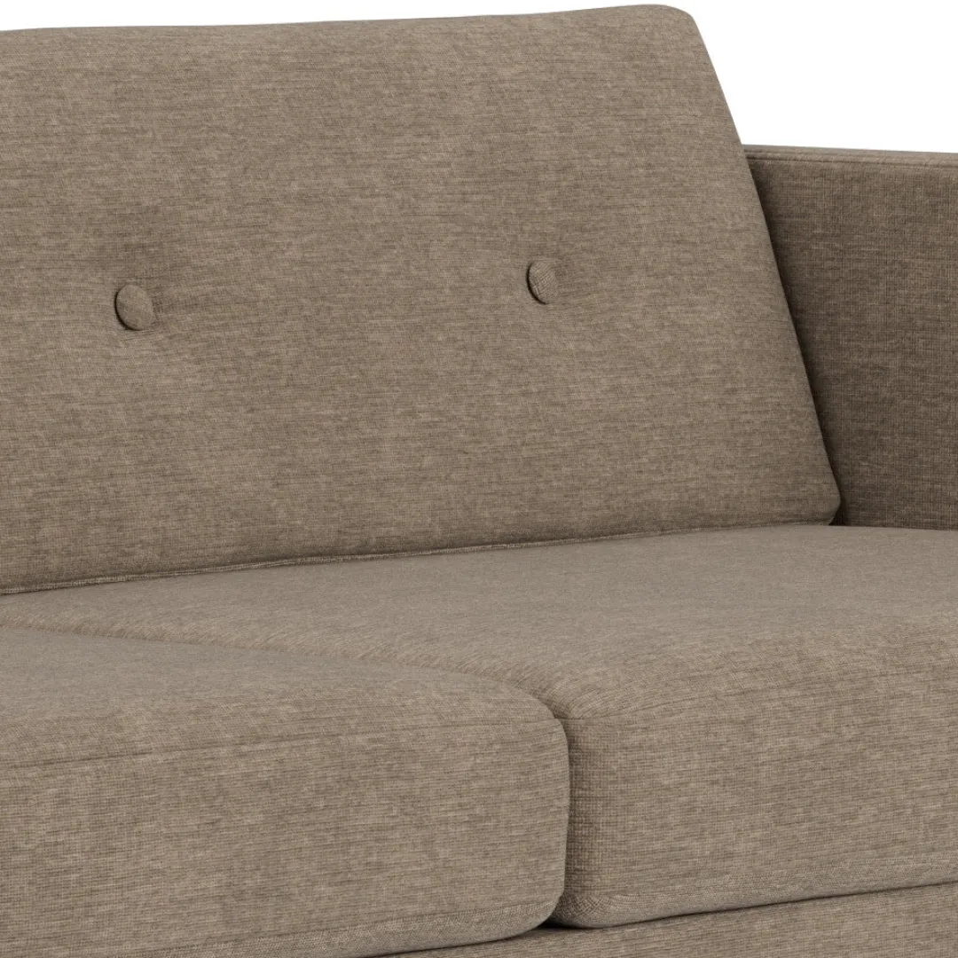 Unit10 L42 Firhøj - 2,5 pers. sofa - Eg - Taupe (233)- 2,5 Personers Sofa